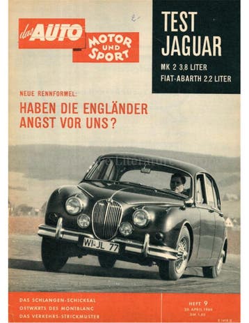 1960 DAS AUTO MOTOR UND SPORT MAGAZINE 09 DUITS, Nieuw