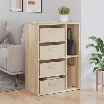 vidaXL Dressoir Sonoma Eiken 60 x 33,5 x 84 cm, Verzenden