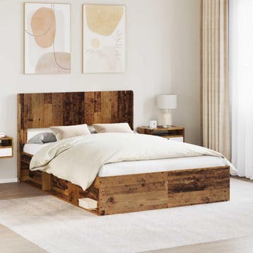 vidaXL Hoofdbord Oud hout PB, Verzenden, Nieuw