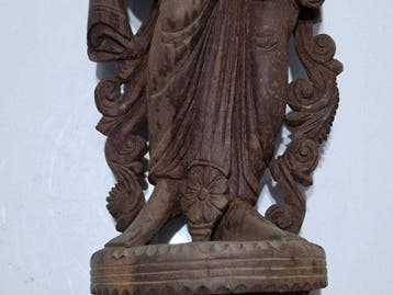 Beeldje, Krishna 70 cm - 70.5 cm - Hout