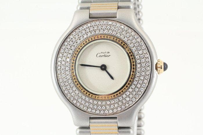Cartier - Must de Cartier 21 - 9010 - Femme - 1980-1989, Handtassen en Accessoires, Horloges | Heren