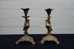 Paar Art Nouveau STYLE kandelaars reigers - Chandelier (2) -