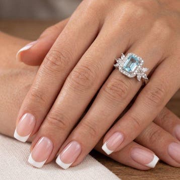 Sans prix de réserve - Bague Argent - 3.40ct. tw. Topaze, Bijoux, Sacs & Beauté, Bagues