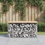 vidaXL Tuinbank Schanskorfontwerp 83x44x42 cm massief, Verzenden, Nieuw