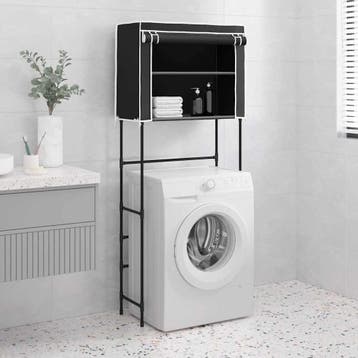 vidaXL Opbergrek voor boven wasmachine 2-laags 71x29,5x170,5, Verzenden