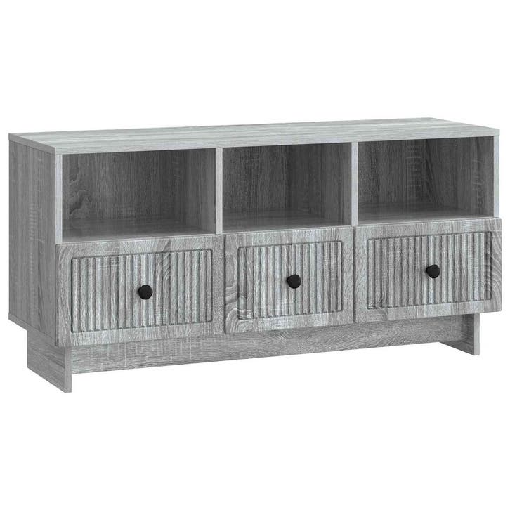 vidaXL TV Kast met lade Grijs sonoma 102 x 34,5 x 50 cm, Maison & Meubles, Armoires | Mobilier de télévision, Envoi