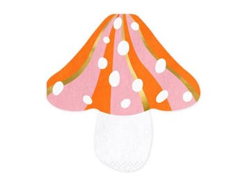 Servetten Champignon 13,5cm 20st, Hobby en Vrije tijd, Verzenden, Nieuw