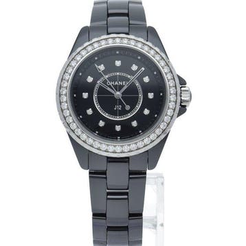 Chanel - J12 Watch 1.3 Diamond Bezel - H6419 - Femme - 2020, Handtassen en Accessoires, Horloges | Heren, Nieuw