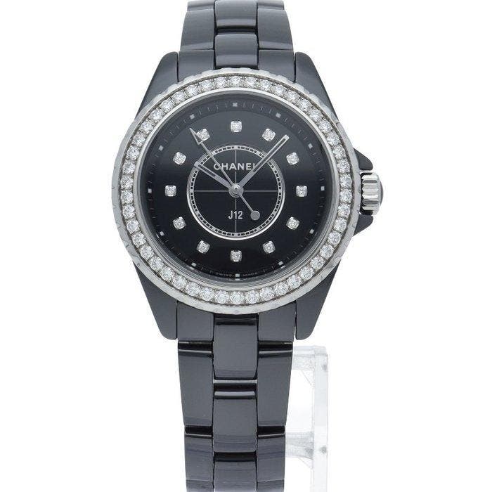 Chanel - J12 Watch 1.3 Diamond Bezel - H6419 - Femme - 2020, Handtassen en Accessoires, Horloges | Heren