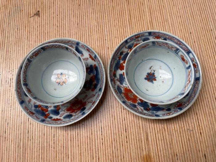 Theepot (8) - Porselein - Imari theepotje en kopjes, Antiquités & Art, Antiquités | Autres Antiquités