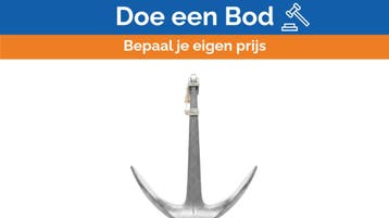Bieden: Trefoil Anchor 80kg Galvanized Cast Iron, Ophalen of Verzenden, Nieuw