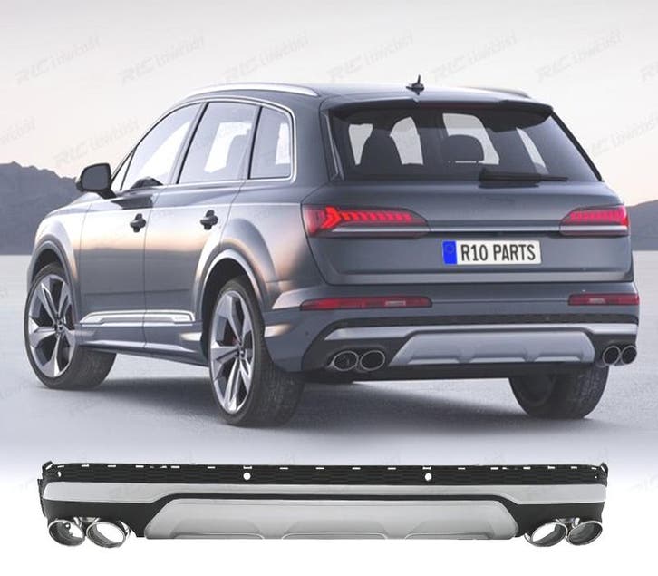 Diffuseur Pour Audi Q7 20-23 Look Sq7 + Embouts Déchappemen, Auto-onderdelen, Carrosserie, Verzenden
