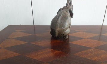 P. Chenet - Beeld, Olifanten - 9 cm - Brons