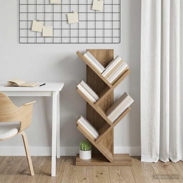 vidaXL Boekenplank Boom 4-Laags 30 x 18 x 60 cm Bewerkt hout, Verzenden, Nieuw