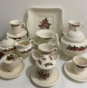 Wedgwood - Theeservies - Porselein - Wedgwood Briar Rose, Antiek en Kunst
