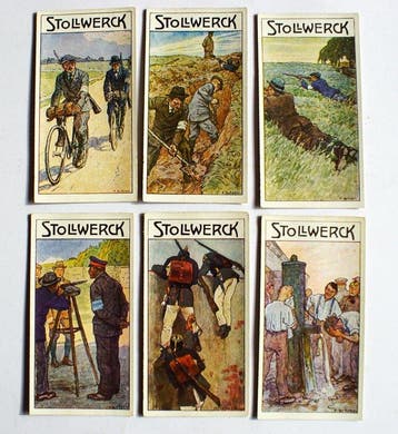 Duitsland - Chromos, verzamelkaarten van de Fa. Stollwerck, Gelopen