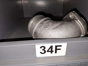 VOLKSWAGEN TRANSPORTER T5 INLAAT ELBOW ALUMINIUM VAK 34F...., Ophalen of Verzenden