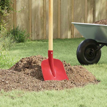 vidaXL Schep Hoofd 4 pcs Rood 32 x 24,5 cm Gepoedercoat, Tuin en Terras, Verzenden, Nieuw