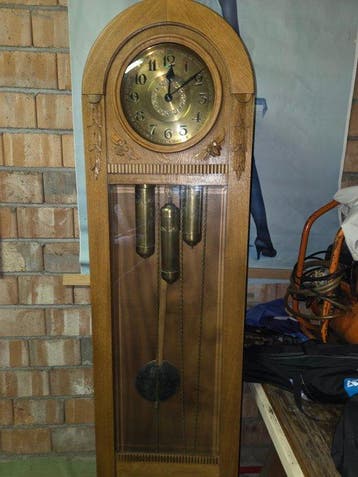 horloge de parquet - Antique bois de chêne - 1920-1930 -