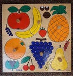Educo inlegpuzzel fruit (6 knoppen), Verzenden, Nieuw