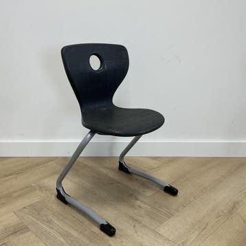 Pantoswing leerlingstoel zithoogte 35 cm, zwart -grijs, Maison & Meubles, Chaises