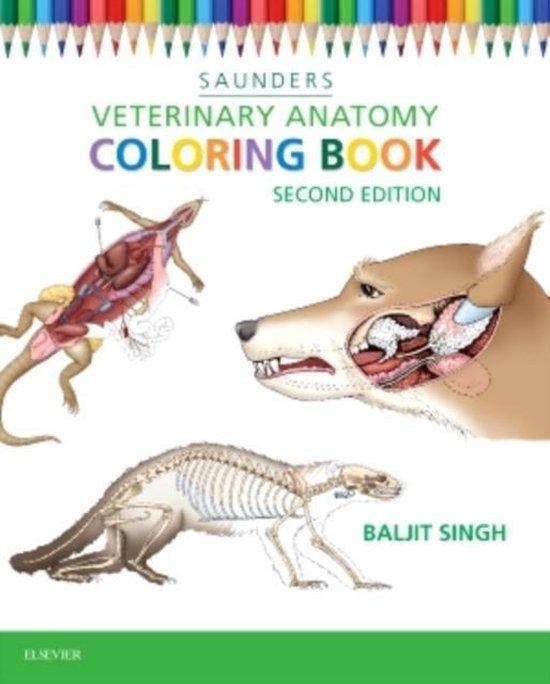 Veterinary Anatomy Coloring Book 9781455776849, Boeken, Taal | Engels, Gelezen, Verzenden