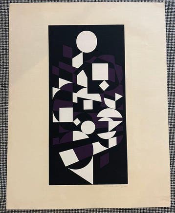 Victor Vasarely (1906-1997) - La Orquidea, Antiquités & Art