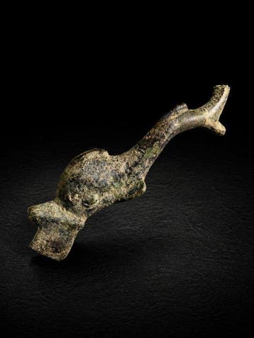 Romain antique, Empire Bronze Figure - 13 cm, Antiquités & Art