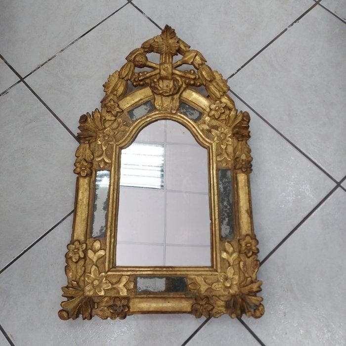 Miroir mural - Bois, Or, Antiek en Kunst, Antiek | Overige Antiek