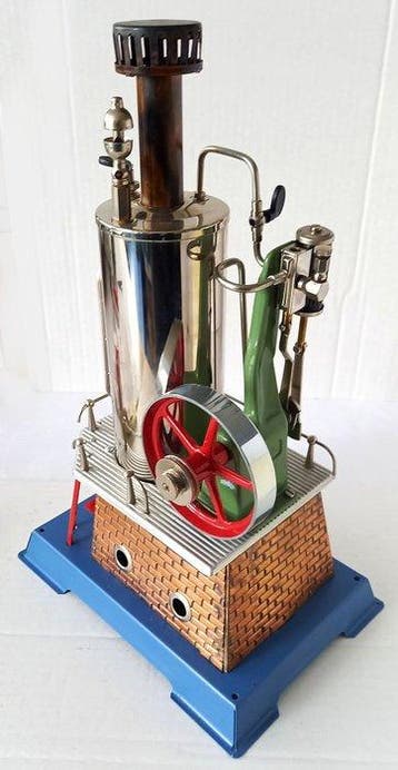Moteur à vapeur - Wilesco - Laiton nickelé - 1990-2000 -