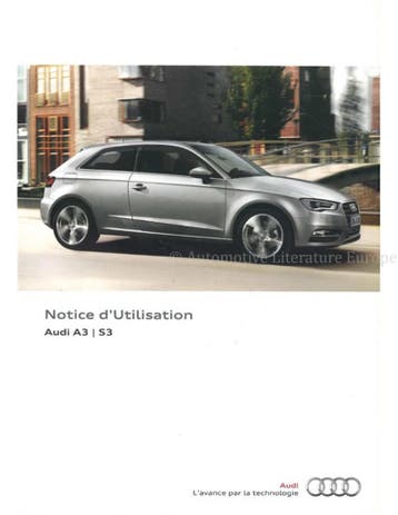 2012 AUDI A3 | S3 INSTRUCTIEBOEKJE FRANS, Autos : Divers, Modes d'emploi & Notices d'utilisation, Ophalen of Verzenden