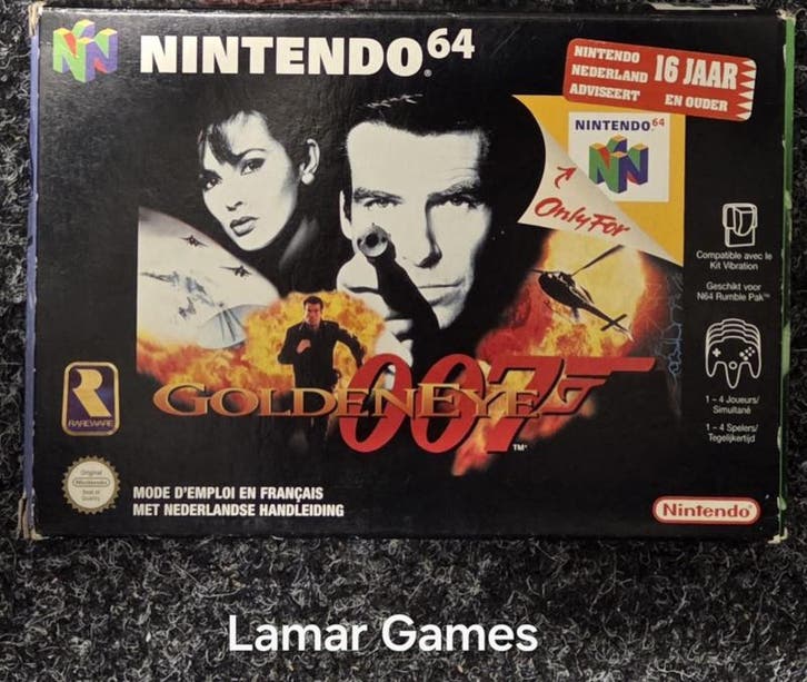 Goldeneye 007 (Nintendo 64 tweedehands game), Games en Spelcomputers, Games | Nintendo 64, Ophalen of Verzenden