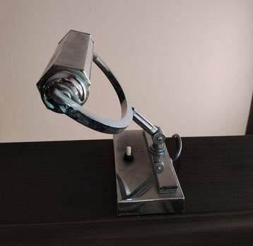 Lampe de table - Chrome, Métal, Chromé(e) - Lampe de bureau