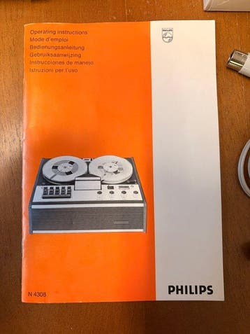 Philips - N4308 4-Track Single-Speed Mono/Stereo, Nieuw