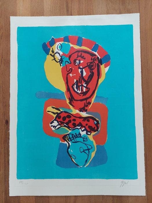Karel Appel (1921-2006) - Figure, Antiquités & Art, Antiquités | Autres Antiquités