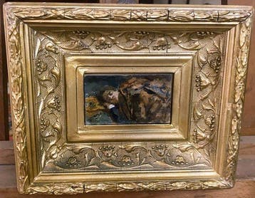 Roberto Fontana (1844-1907) - Bimba che dorme