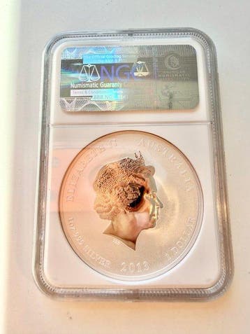 Australië. 1 Dollar 2013P Year of the Snake, MS 70, NGC Top