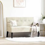 vidaXL Chesterfield Bank Crème 112 x 65,5 x 75 cm Fluweel, Verzenden, Nieuw