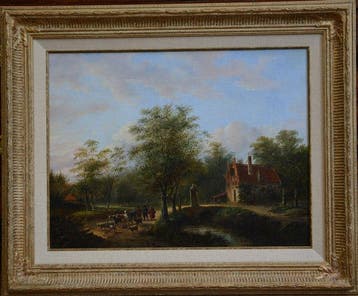 Johan Diderik Cornelis Veltens (1814-1894) - Landschap met