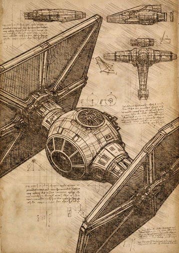 Boriani - 4 x Star Wars - Tie Fight, AT-AT, X-wing, R2D2, Da, Verzamelen, Nieuw