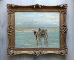 Louis Hartz (1869-1935) - Schelpenvisser op het Noordzee