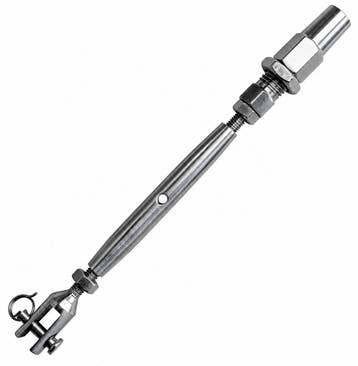 Swageless draadspanner 6mm M12, Verzenden, Nieuw