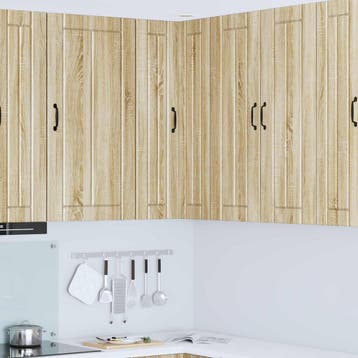 vidaXL Wandhoekkast LUCCA Sonoma Eiken 57 x 57 x 100 cm, Verzenden, Nieuw