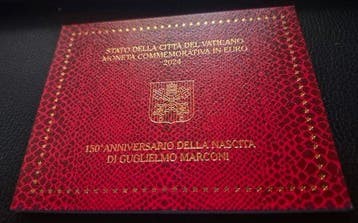 Vaticaan. 2 Euro 2024 Guglielmo Marconi (Zonder, Postzegels en Munten