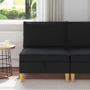 vidaXL Sofa met opslag Stof, Maison & Meubles, Canapés | Salons, Verzenden