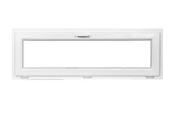 PVC raam kiep b150xh50 cm wit, Ophalen of Verzenden, Gevelraam of Ruit