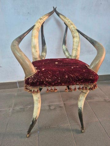 Fauteuil - Hoorn - Zeldzame vintage stoel