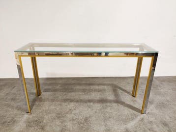 Renato Zevi - Console - Métal, Verre - Table console