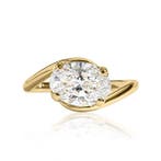 Verlovingsring - 14 karaat Geel goud - 4.00ct. tw. Diamant