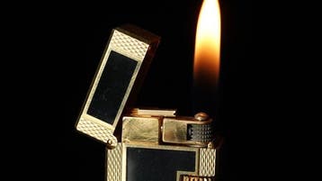 Dunill - Lacquer Pattern Rollagas Lighter - Zonder, Nieuw